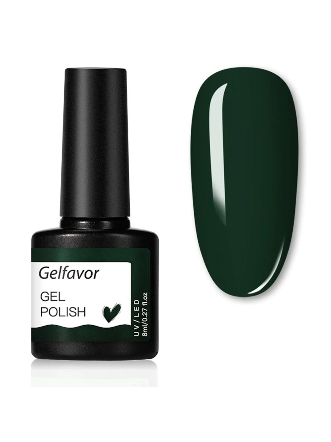

Gelfavor Summer Hybrid UV&LED Odorless Long-Lasting Gel Nail Polish - Shade G035, Green