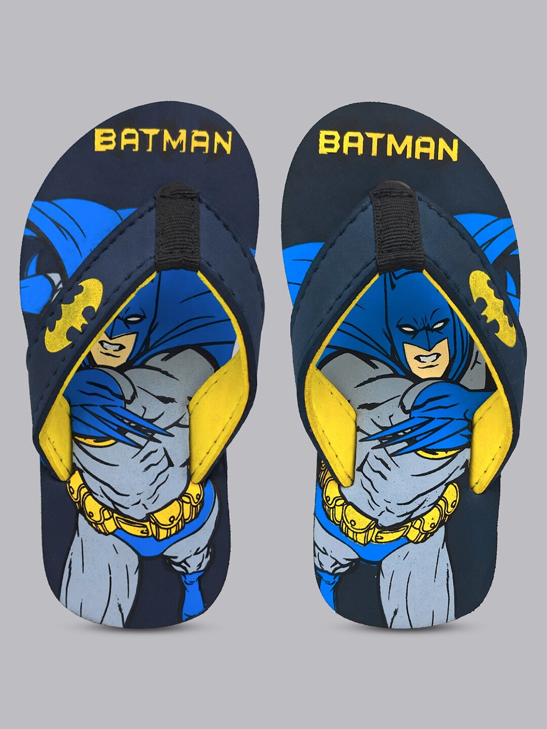 

Kids Ville Boys Navy Blue Batman Printed Flip Flops