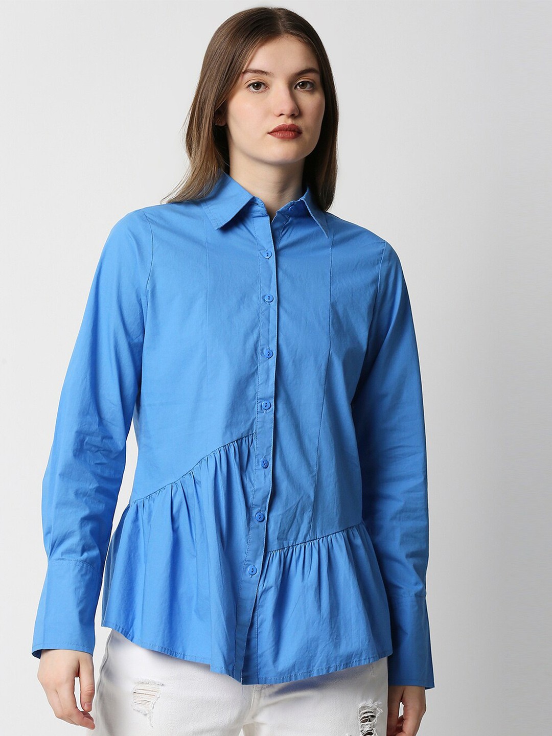 

Remanika Women Blue Comfort Casual Shirt