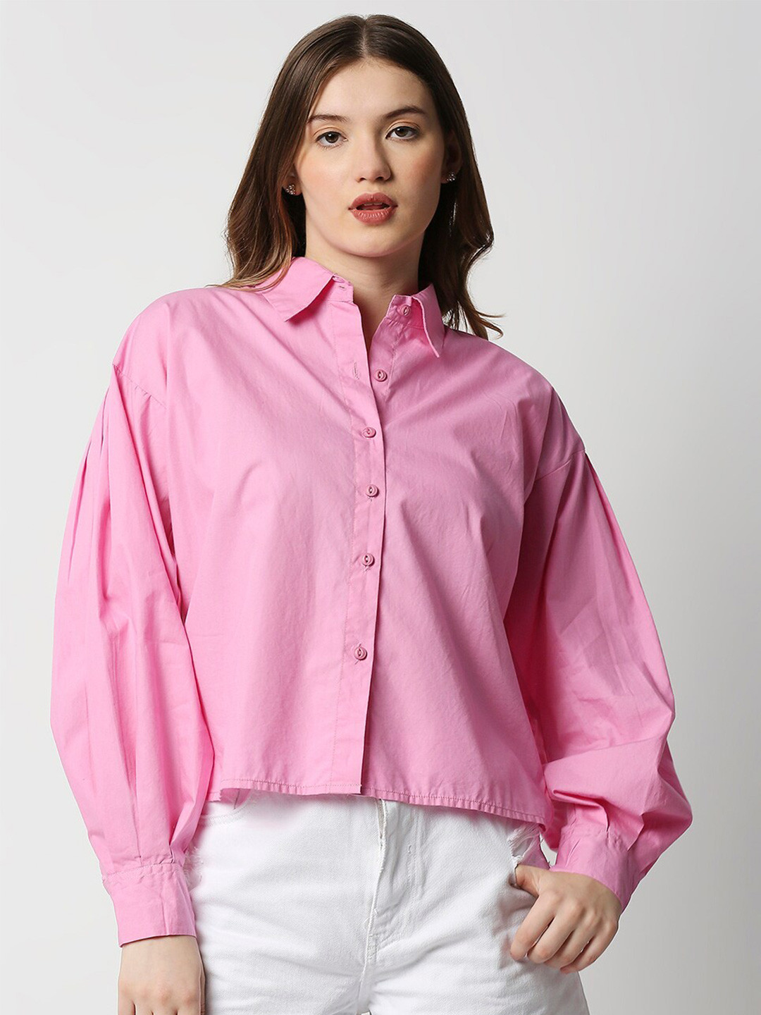 

Remanika Women Pink Comfort Casual Shirt