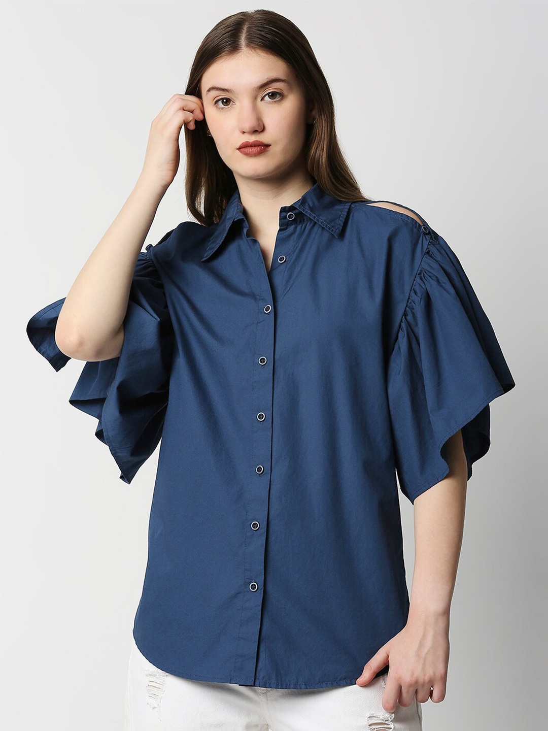 

Remanika Women Blue Comfort Casual Shirt