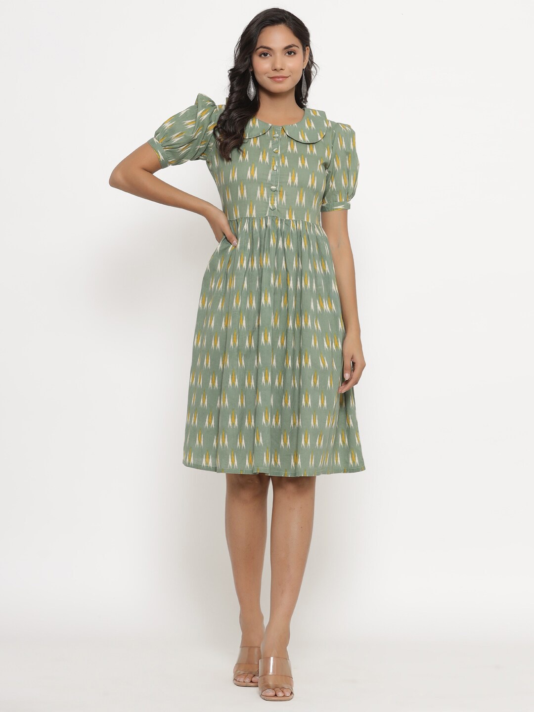 

CRAFIQA Green Dress