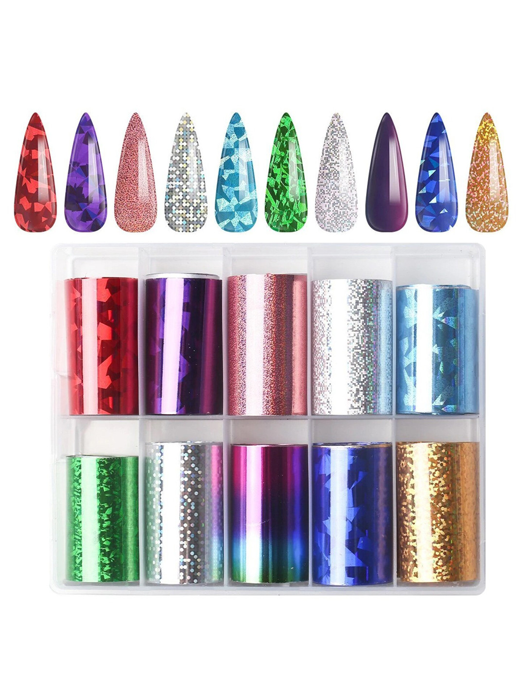 

Modelones Disco - Nail Foil Transfer Sticker, Multi