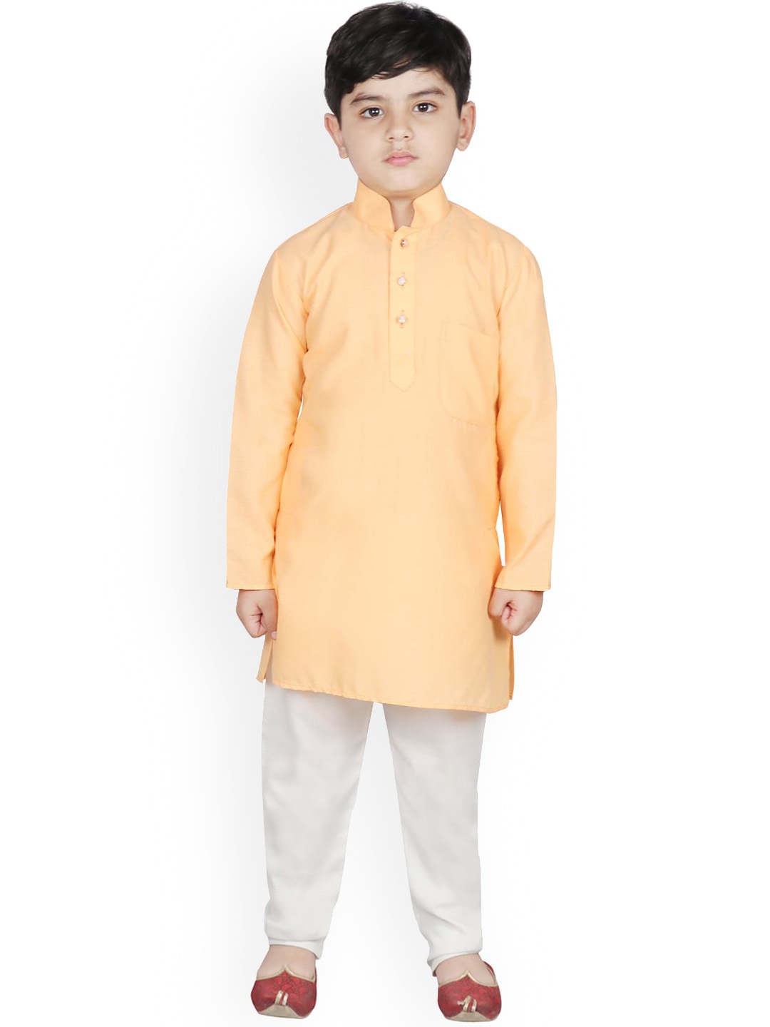 

SG YUVRAJ Boys Orange Kurta with Salwar