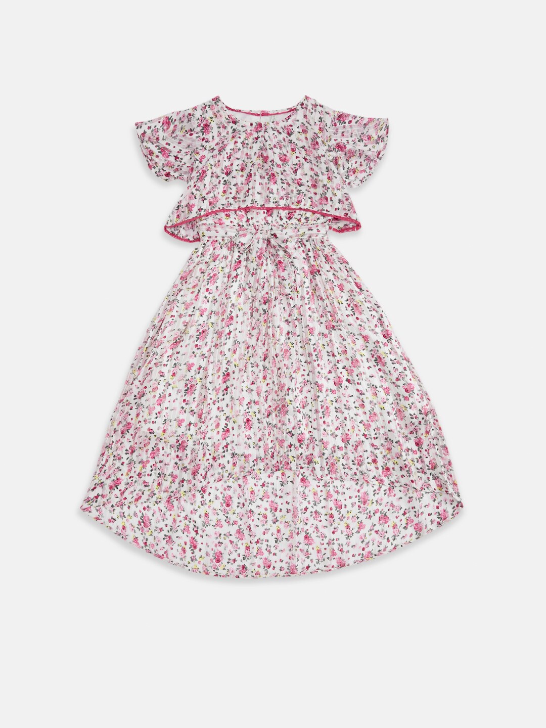 

Pantaloons Junior Off White & nimbus cloud Floral Dress