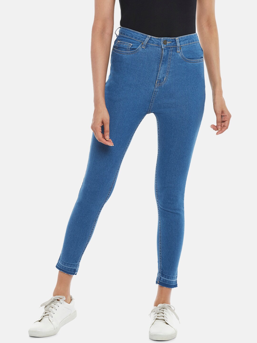 

People Women Blue Skinny Fit Jeans