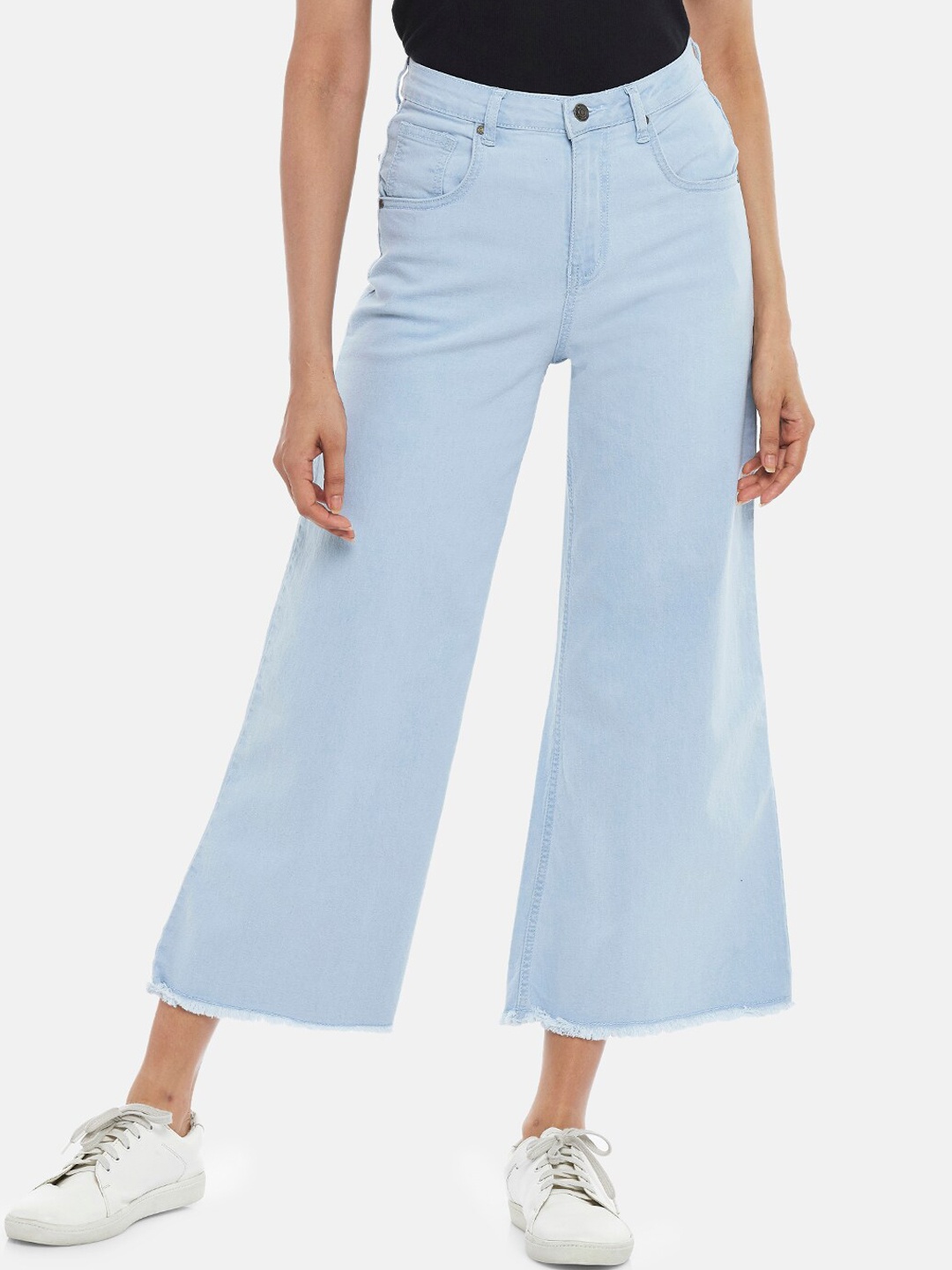

People Women Blue Flared Jeans