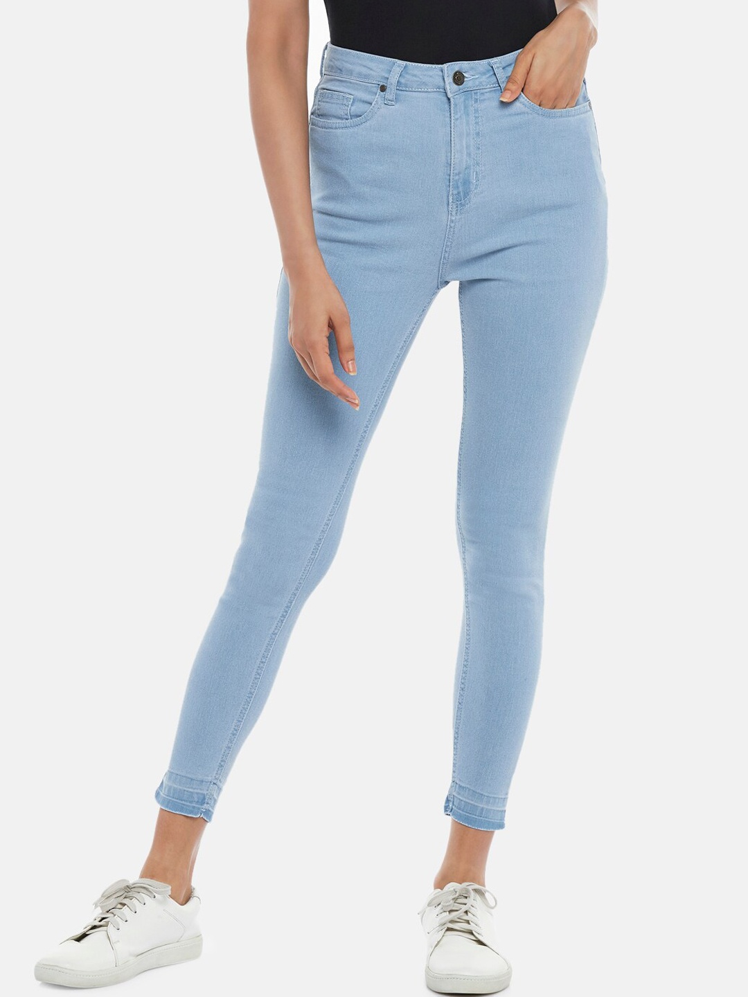 

People Women Blue Skinny Fit Jeans
