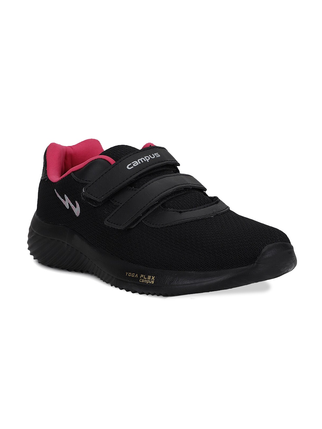 

Campus Women Black Mesh Running Shoes