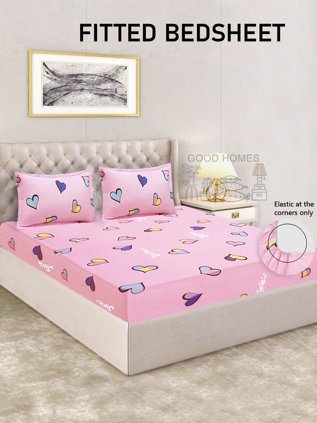 

Good Homes by Home Candy Unisex Pink Bedsheets
