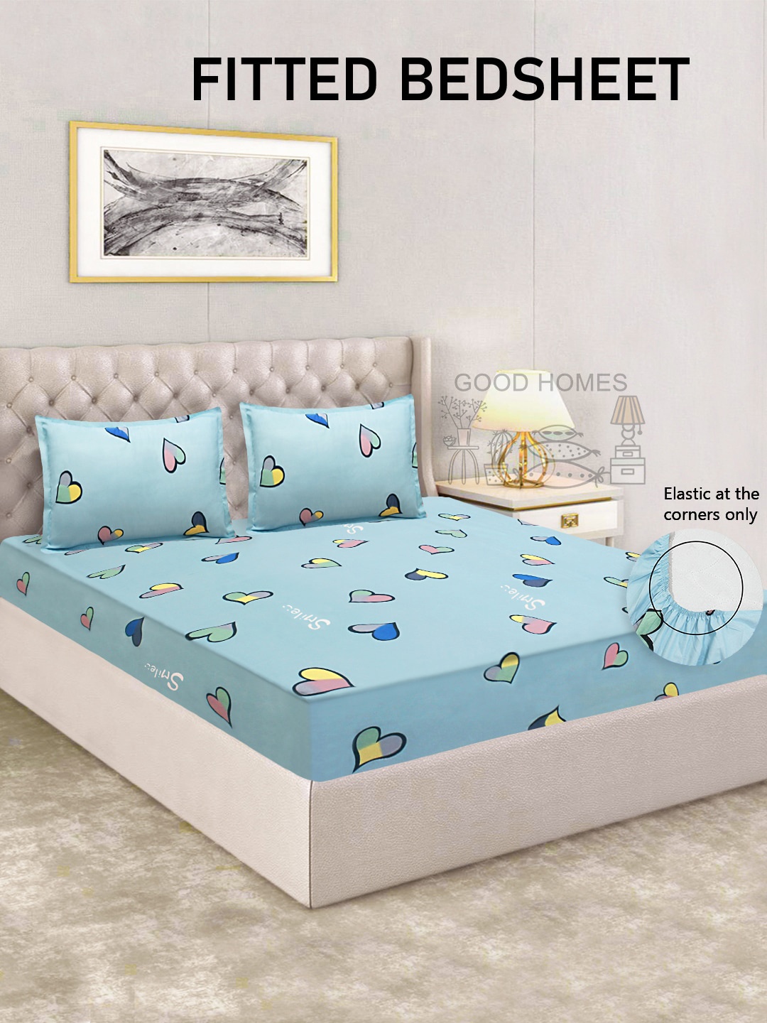 

Good Homes by Home Candy Unisex Blue Bedsheets