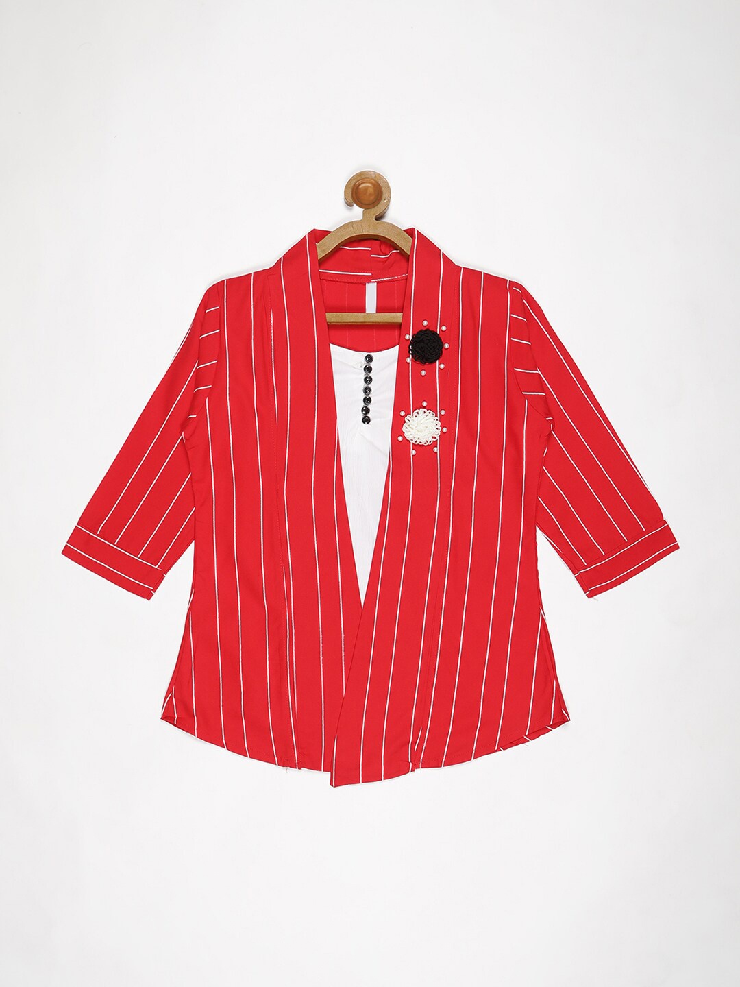 

V2 Value & Variety Red Striped Top