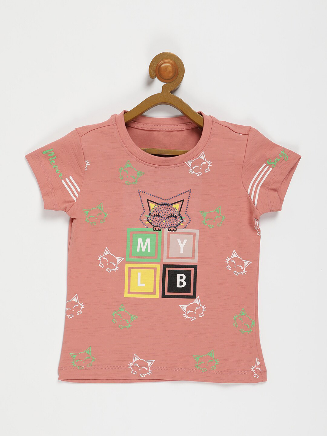 

V2 Value & Variety Coral Print Top