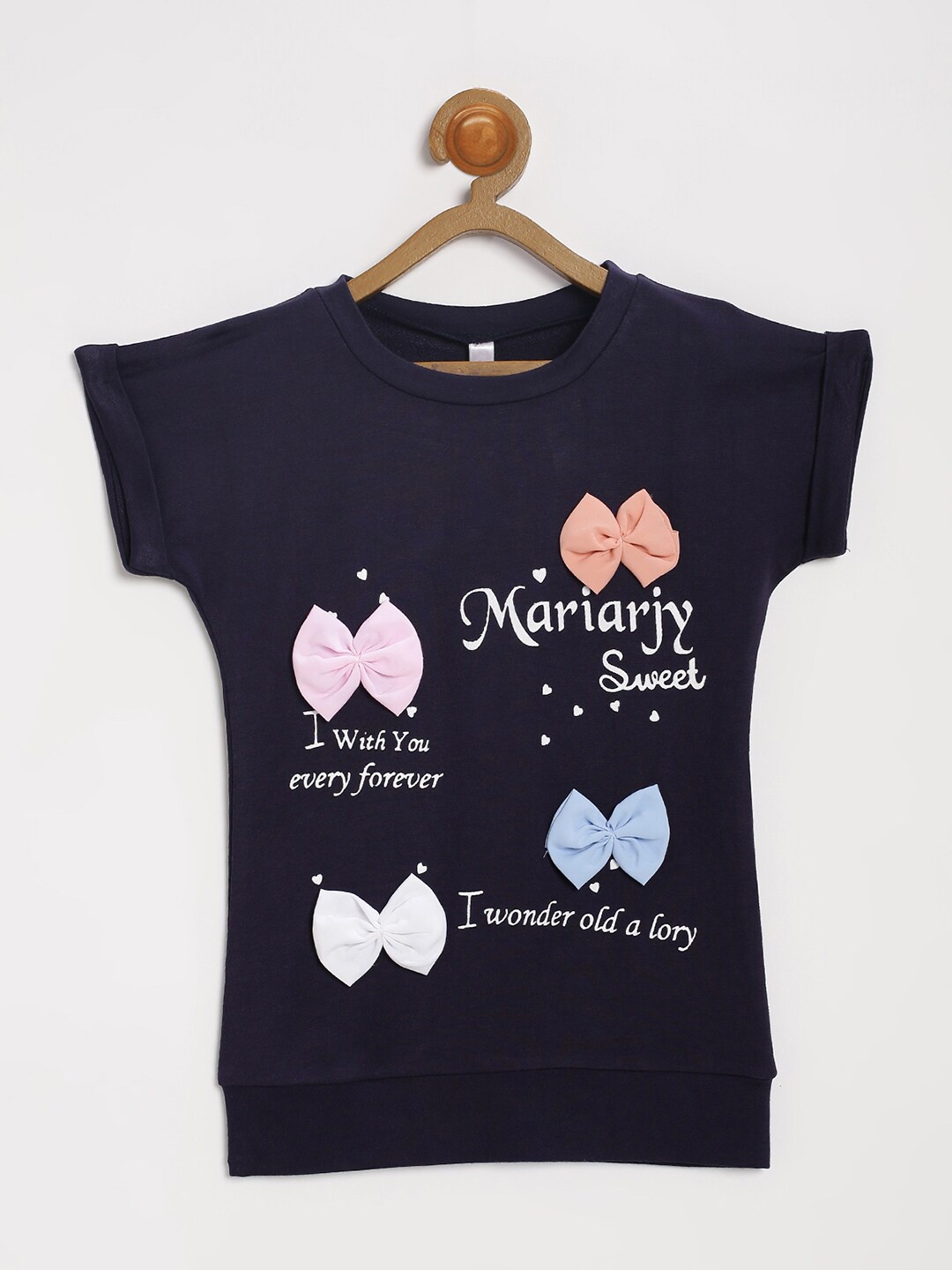 

V2 Value & Variety Navy Blue Print Top