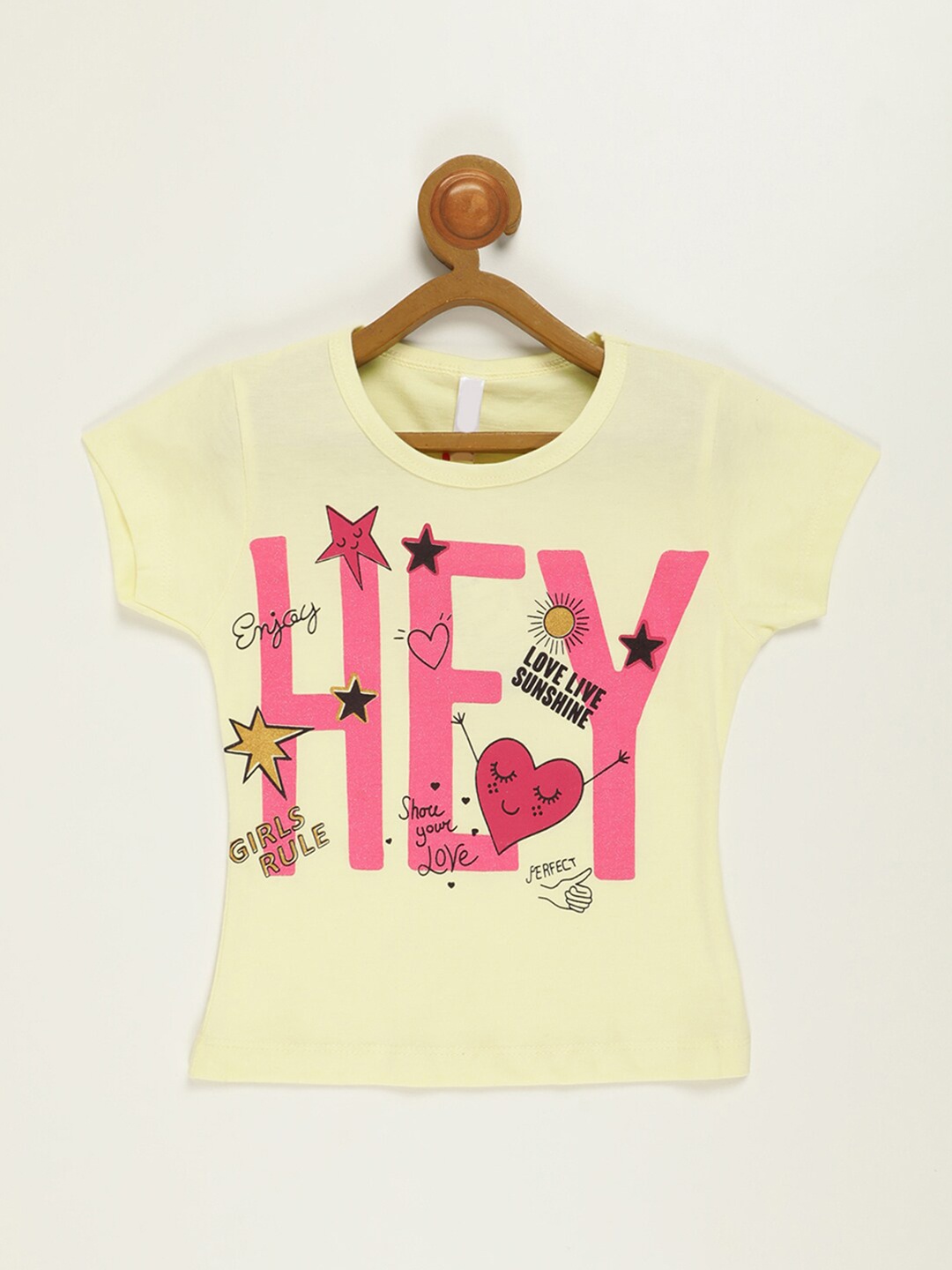 

V2 Value & Variety Yellow Print Top