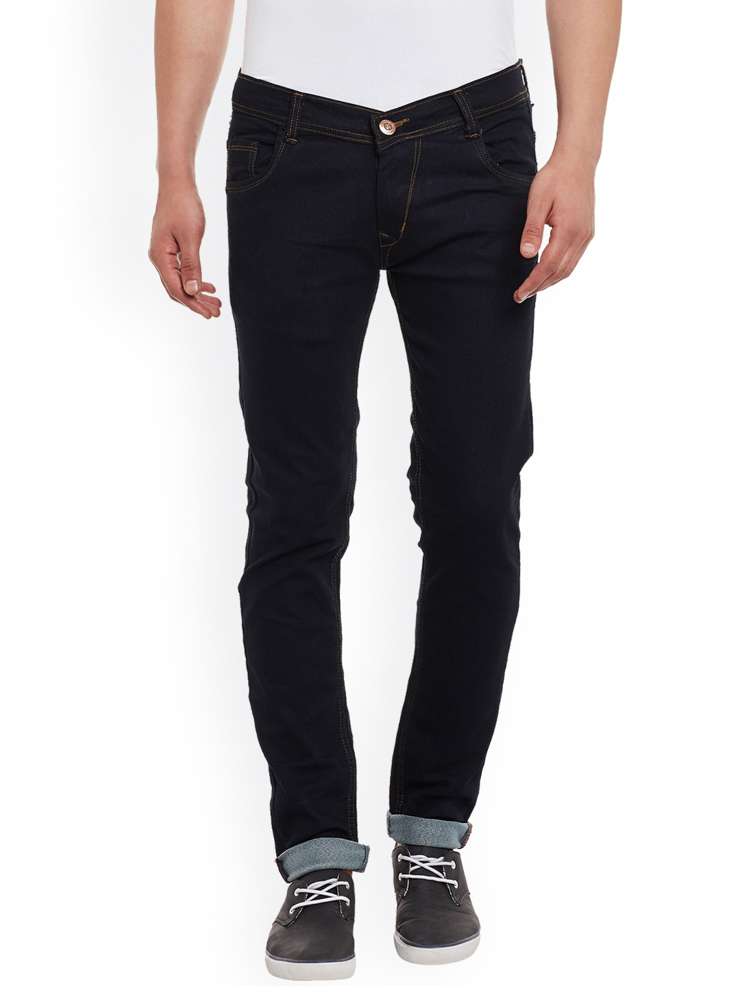 

Cladien Men Black Slim Fit Stretchable Jeans