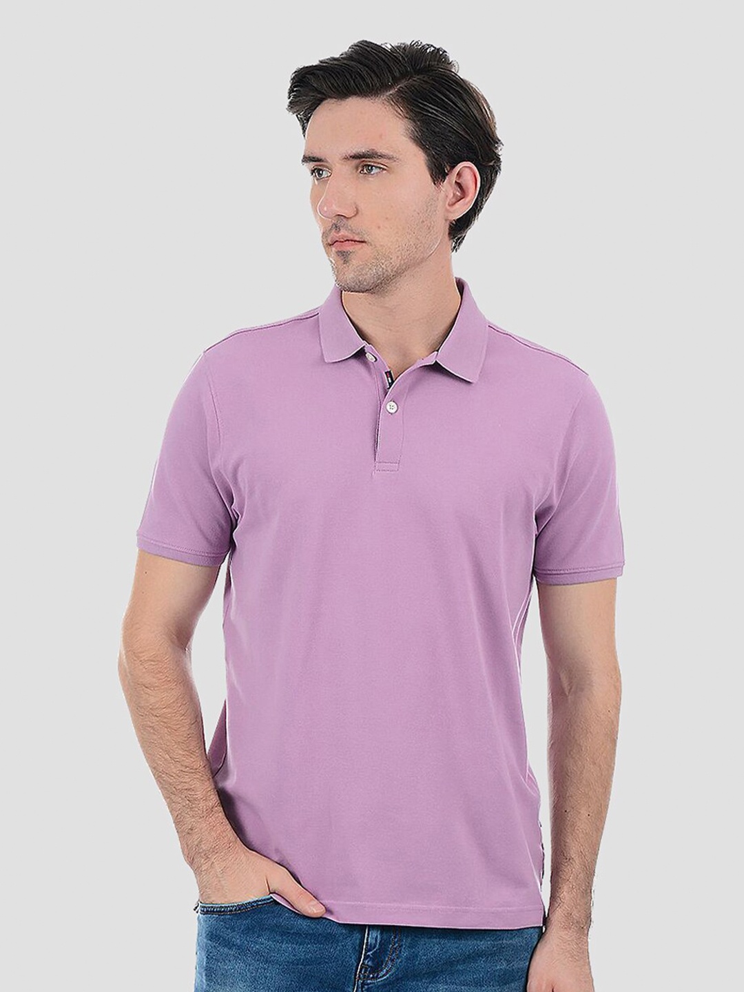

LONDON FOG Men Purple T-shirt
