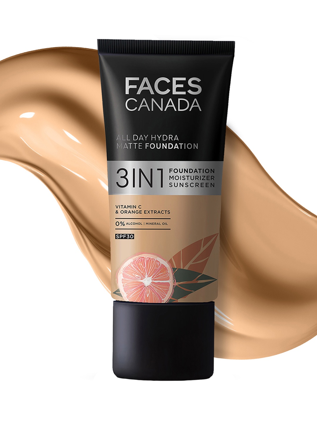 

FACES CANADA 3-in-1 All Day Hydra Matte SPF30 Foundation 25ml - Honey Beige 031