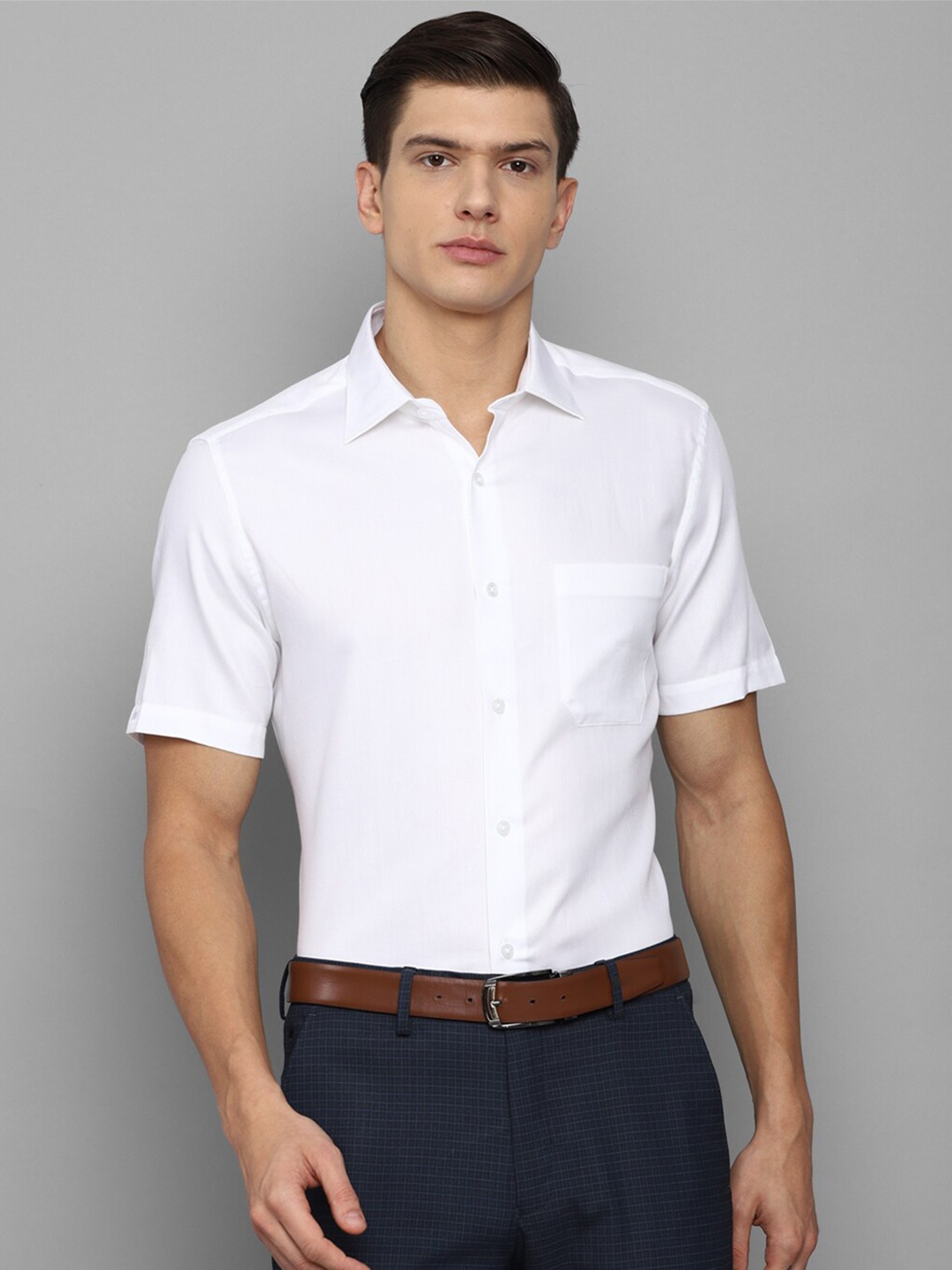 

Louis Philippe Men White Formal Shirt