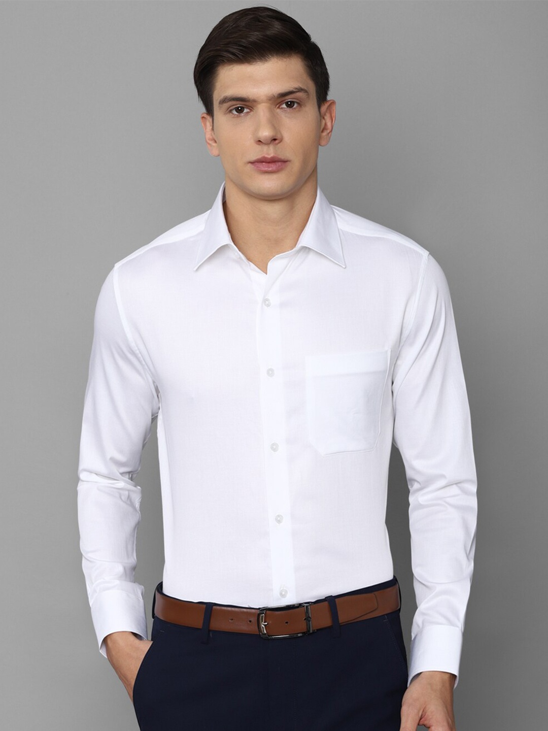 

Louis Philippe Men White Formal Shirt