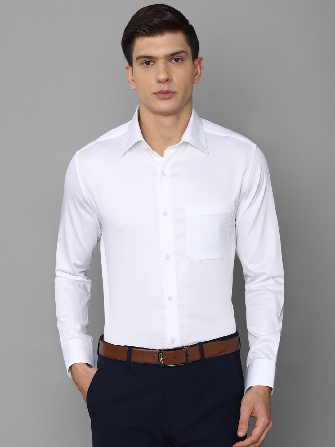 

Louis Philippe Men White Formal Shirt