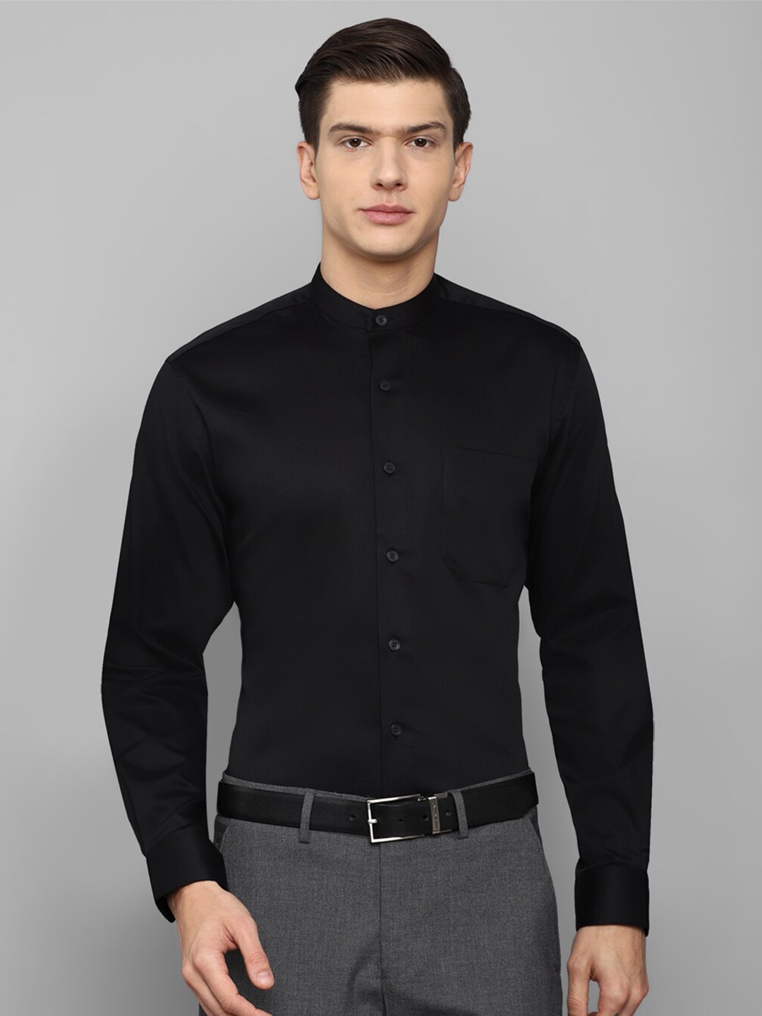 

Louis Philippe Men Black Slim Fit Formal Shirt