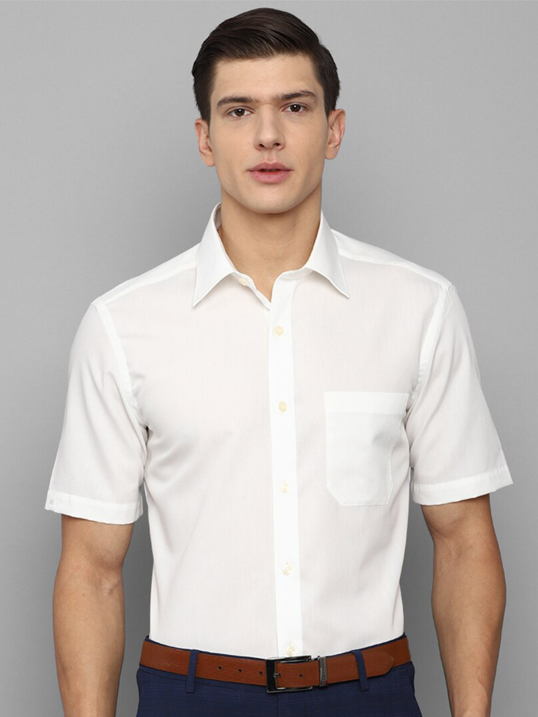 

Louis Philippe Men White Formal Shirt