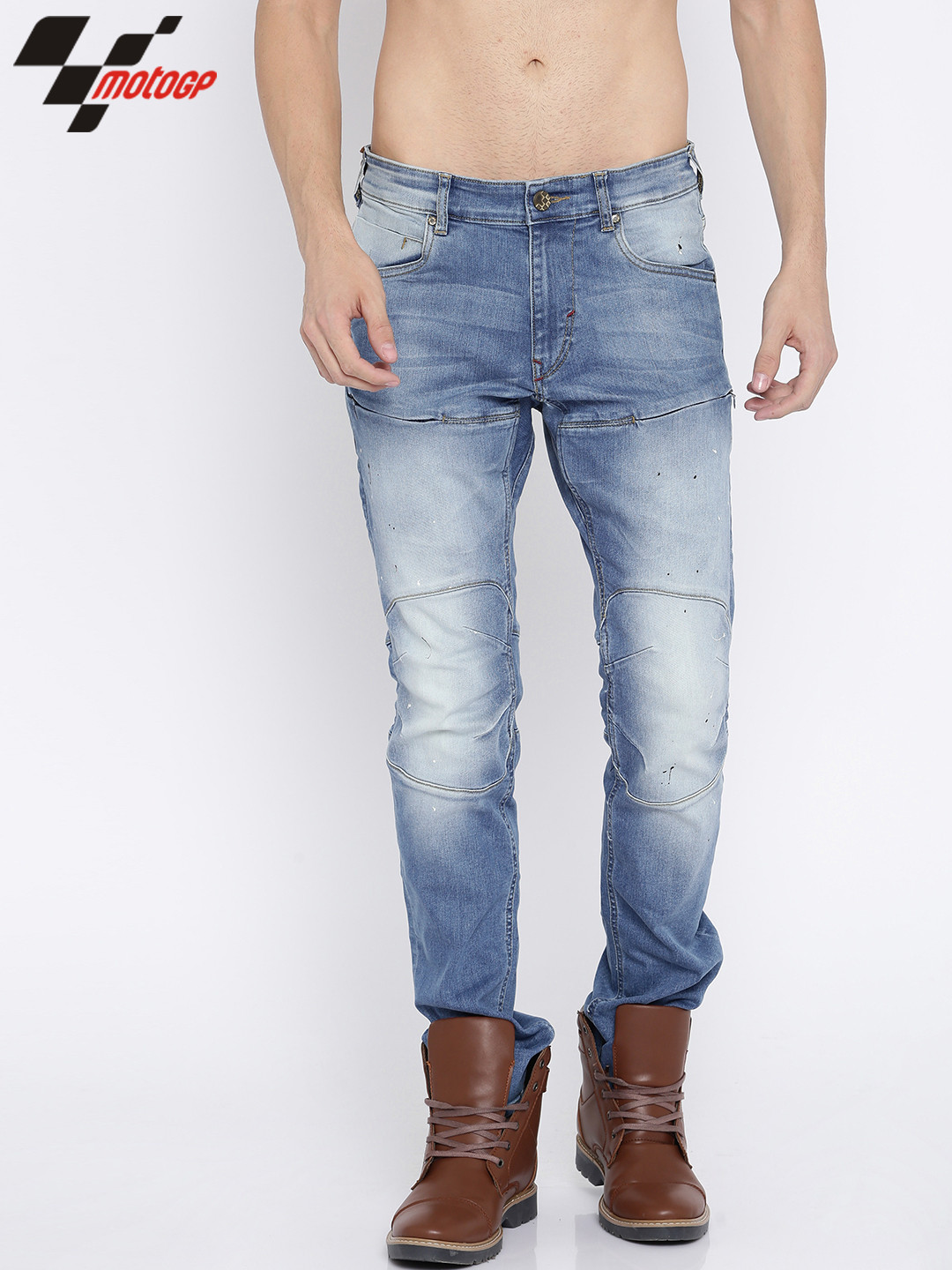 

RDSTR Men Blue MotoGP Slim Fit Clean Look Stretchable Jeans