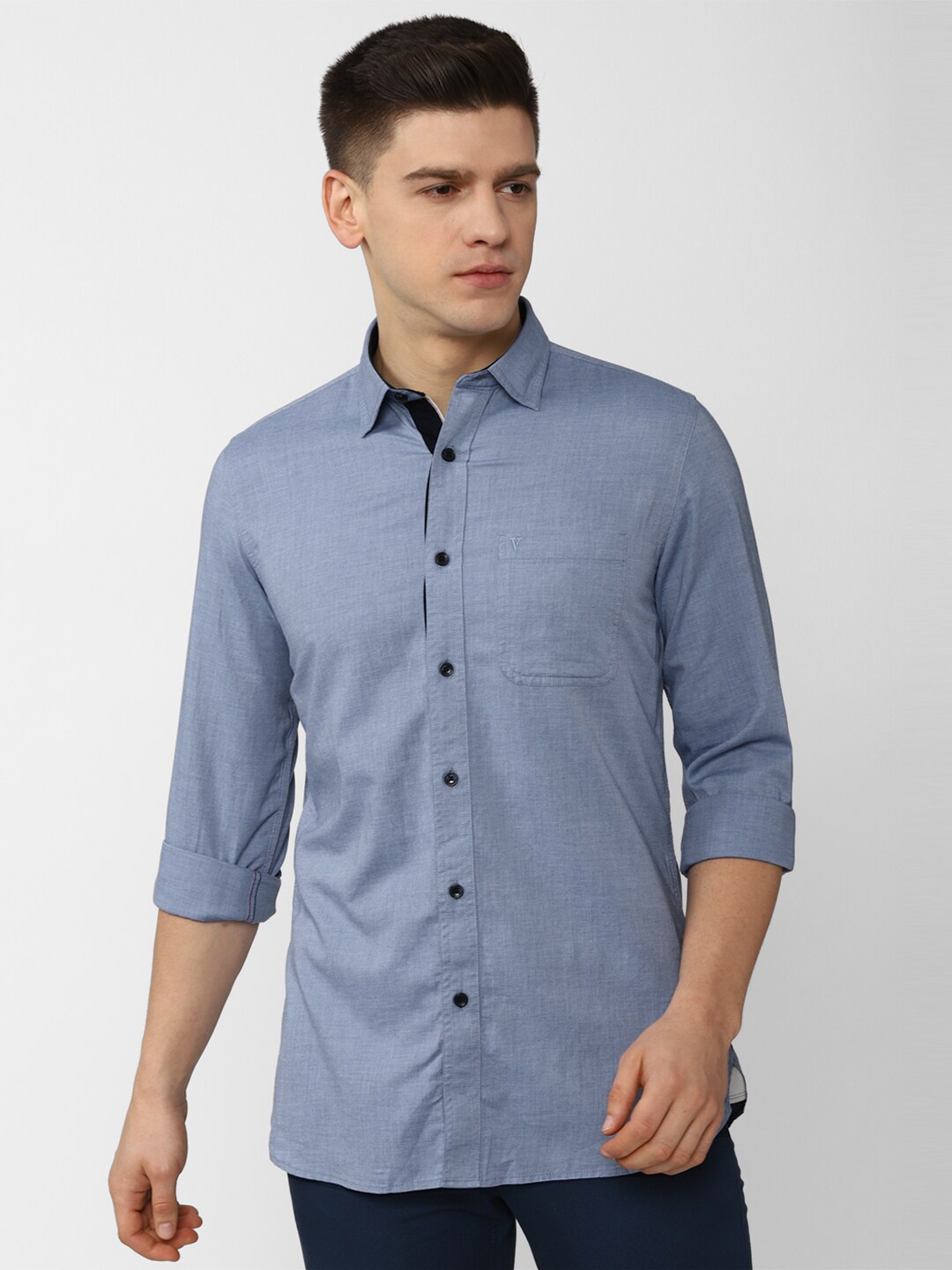 

Van Heusen Sport Men Blue Slim Fit Casual Shirt