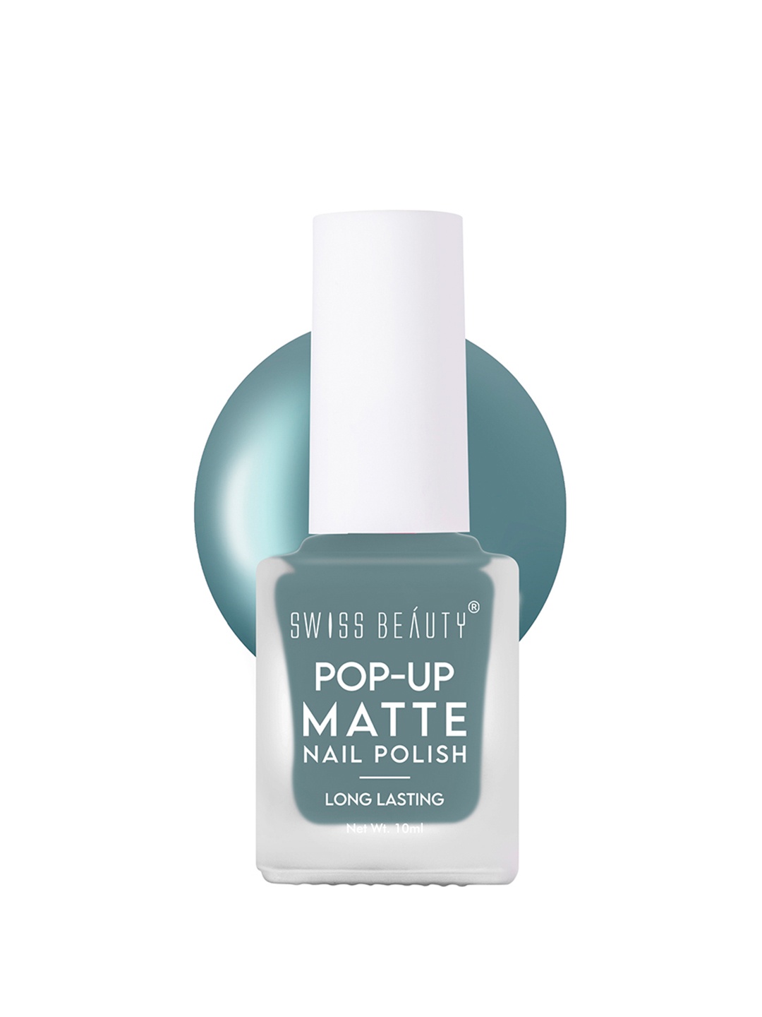 

SWISS BEAUTY POP-UP Matte Long-Lasting Nail Polish - Shade 43, Green