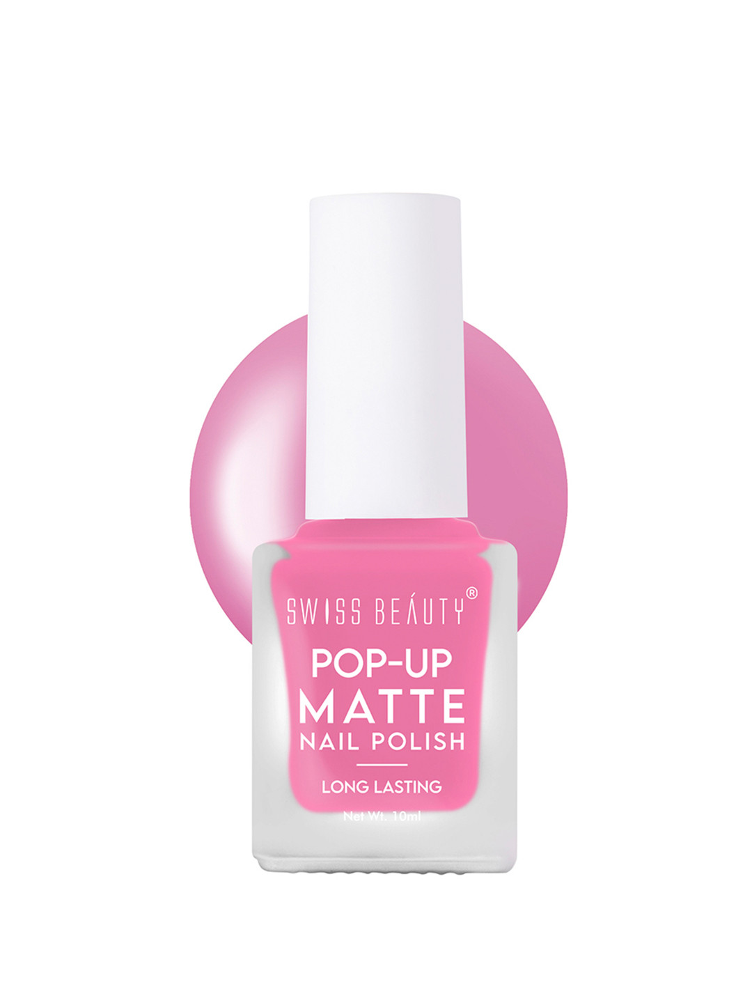 

SWISS BEAUTY POP-UP Matte Long-Lasting Nail Polish - Shade 41, Pink