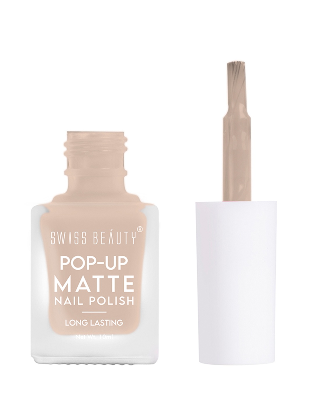 

SWISS BEAUTY Pop-Up Matte Long Lasting Nail Polish 10 ml - Shade 37, Nude