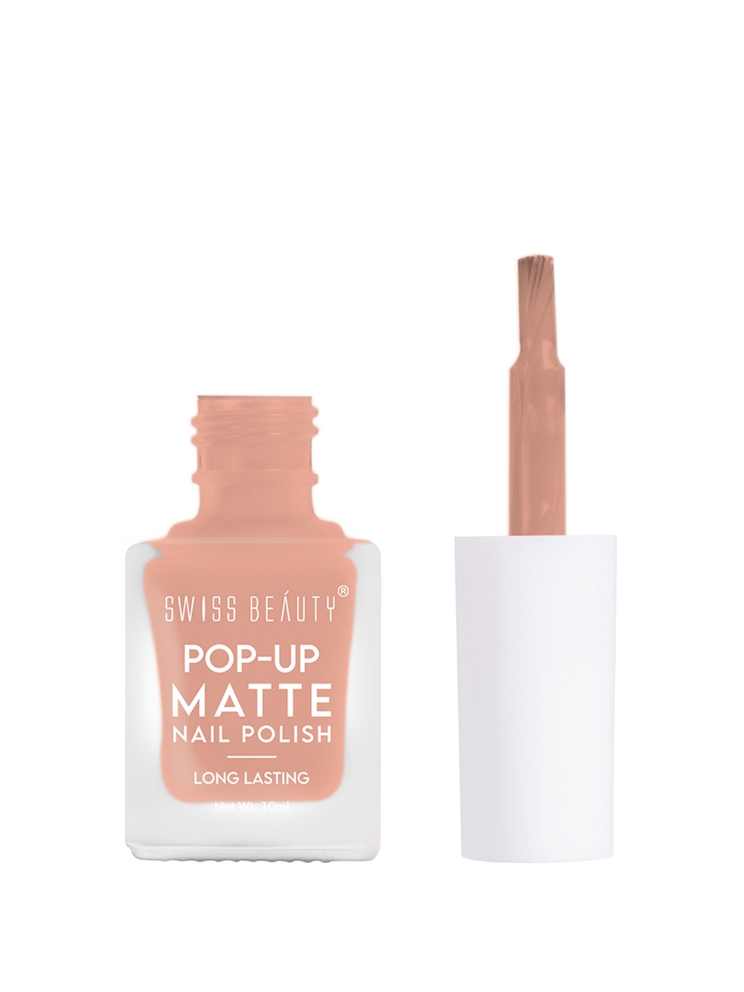 

SWISS BEAUTY Pop-Up Matte Long Lasting Nail Polish 10 ml - Shade 38, Peach