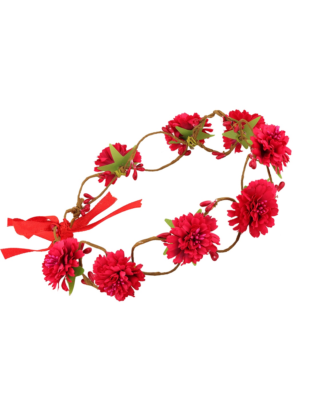 

Sanjog Women CORAL Embellished Tiara