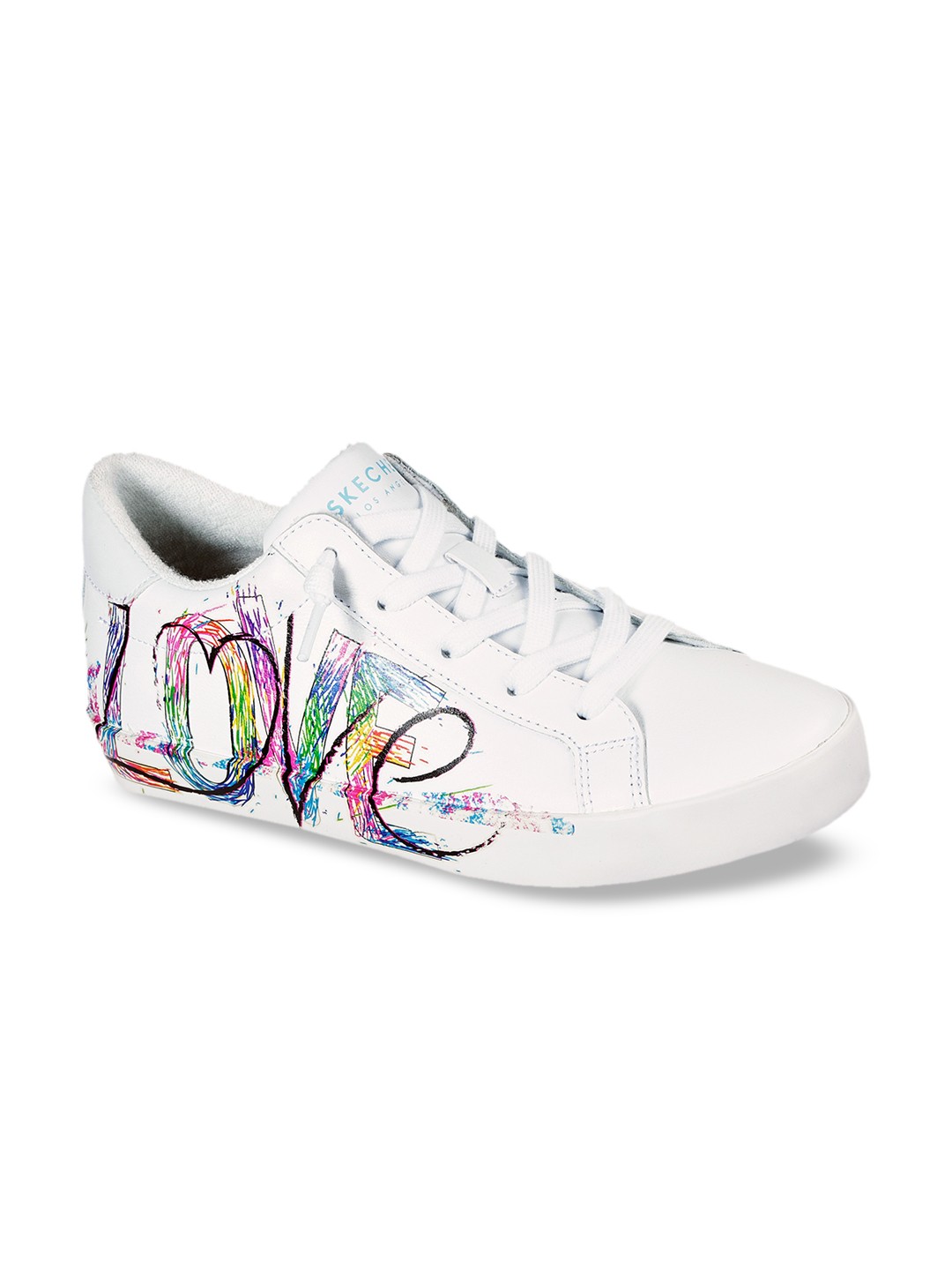 

Skechers Women White & Pink Printed Sneakers