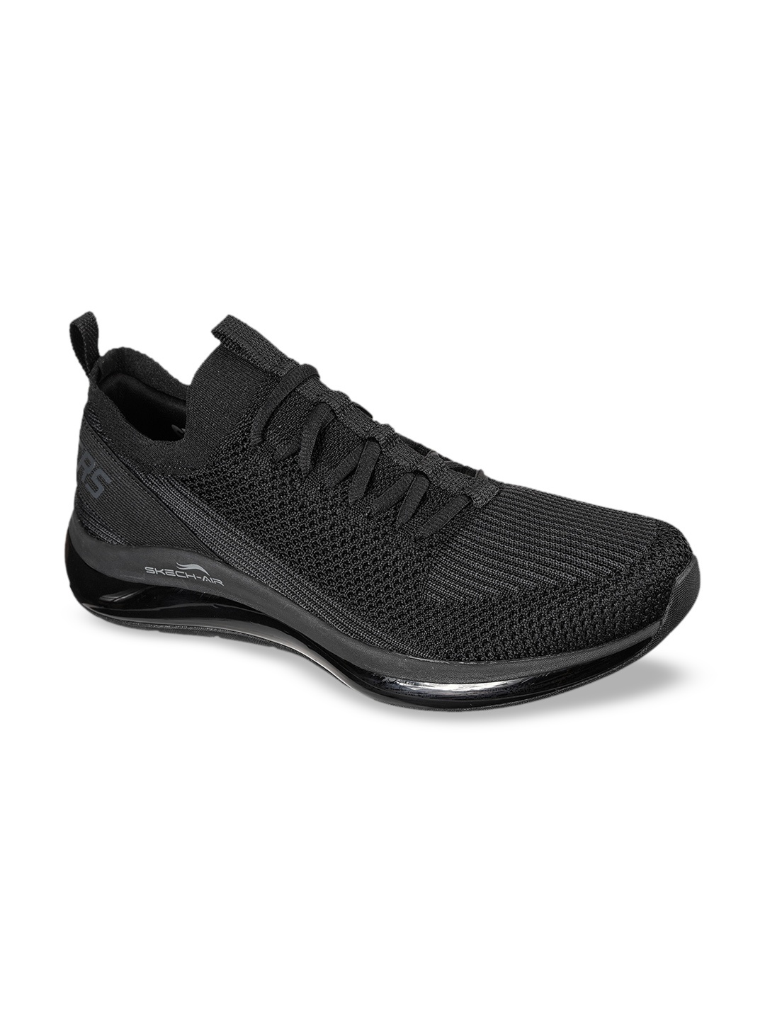 

Skechers Men Black Lace Up Sneakers