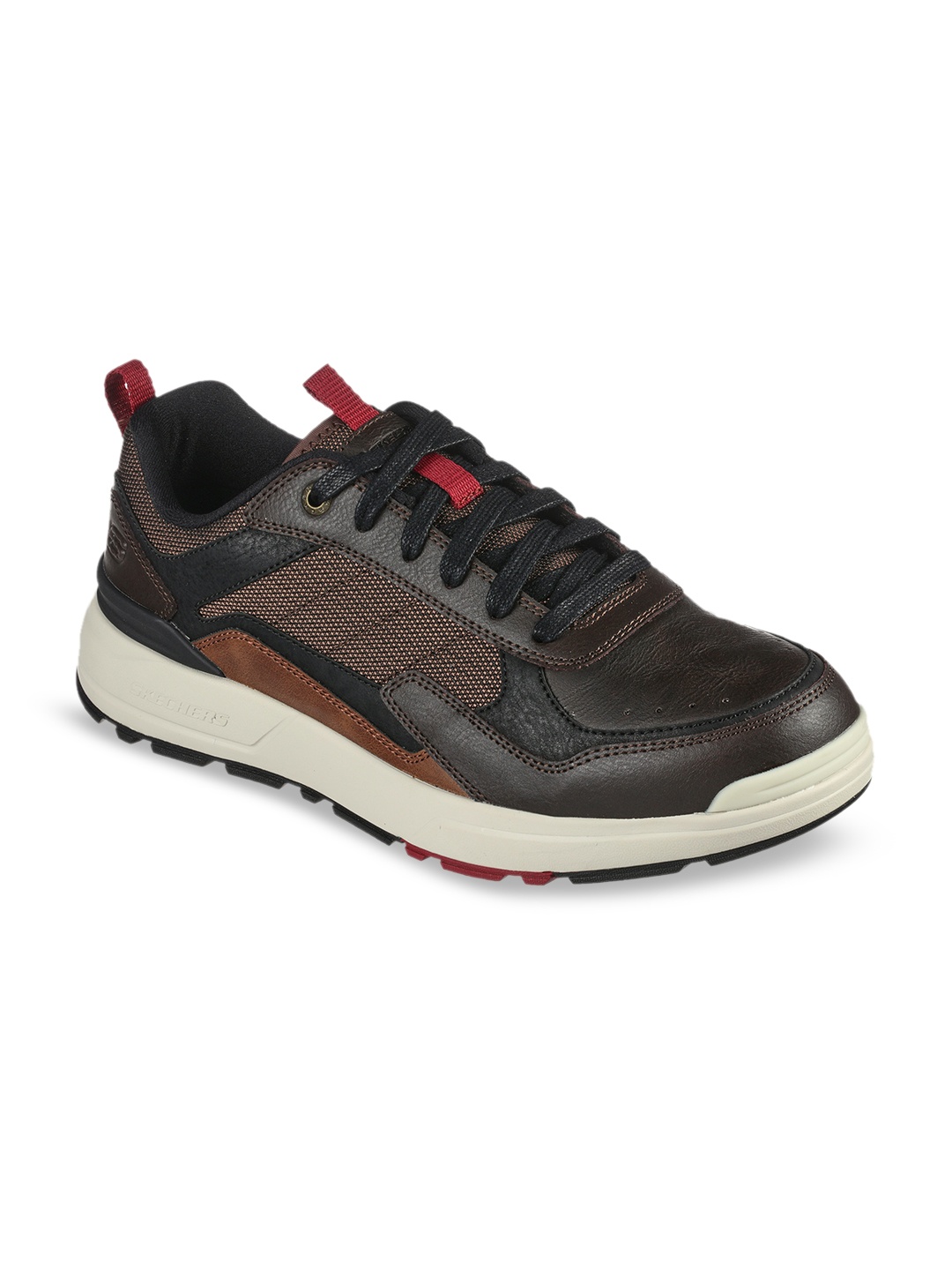 

Skechers Men Brown Textured Sneakers