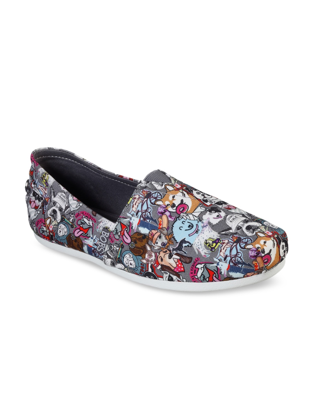 

Skechers Women Grey Printed Slip- On Sneakers