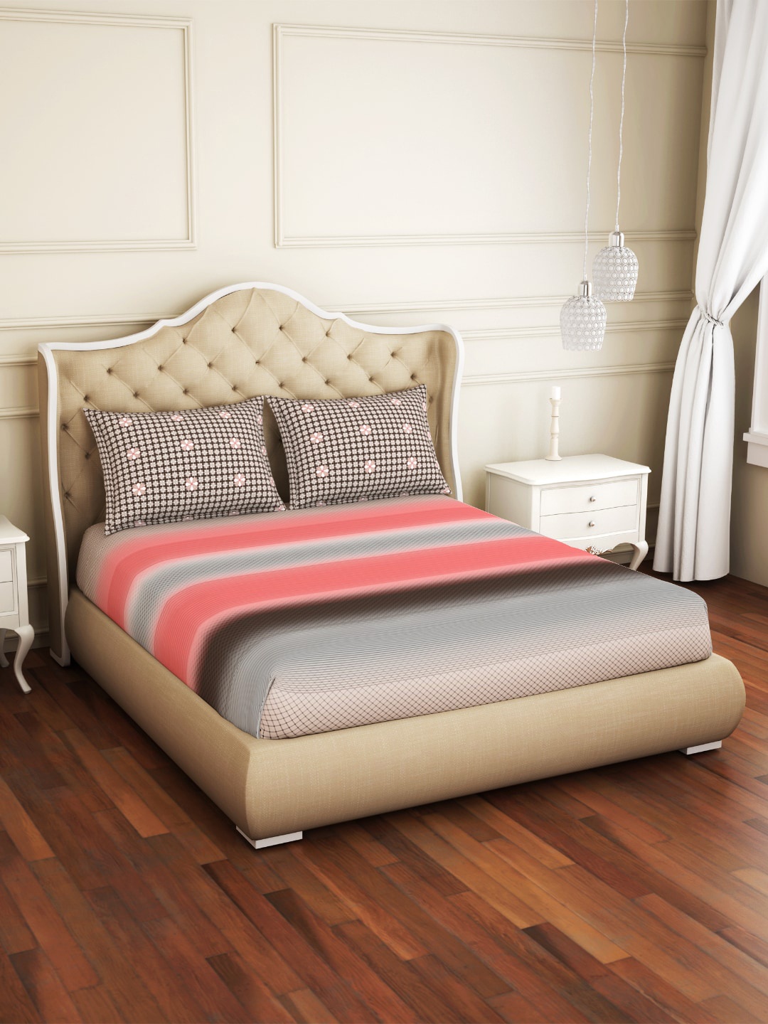 

SPACES Unisex Coral Bedsheets