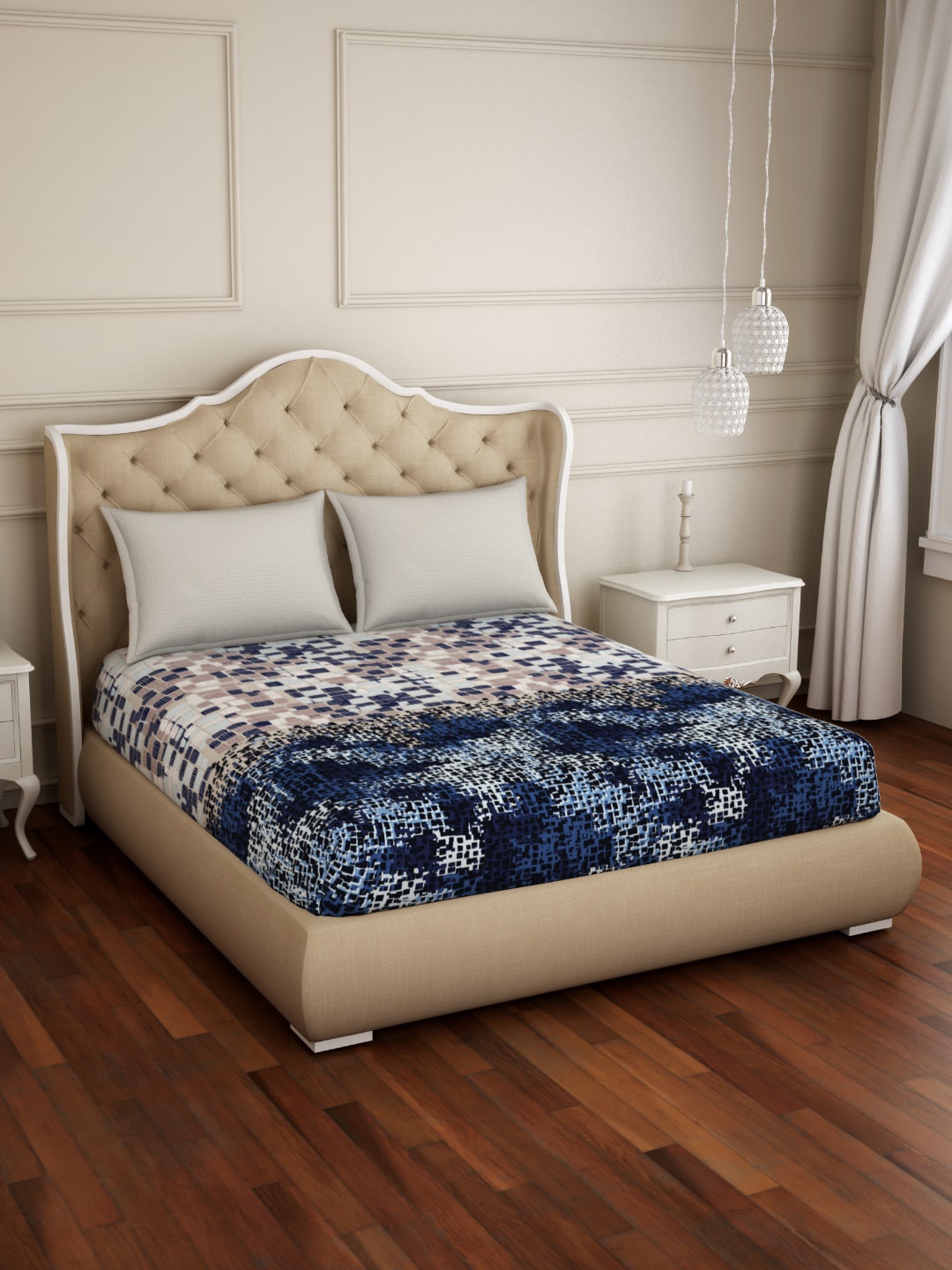

SPACES Unisex Blue Bedsheets