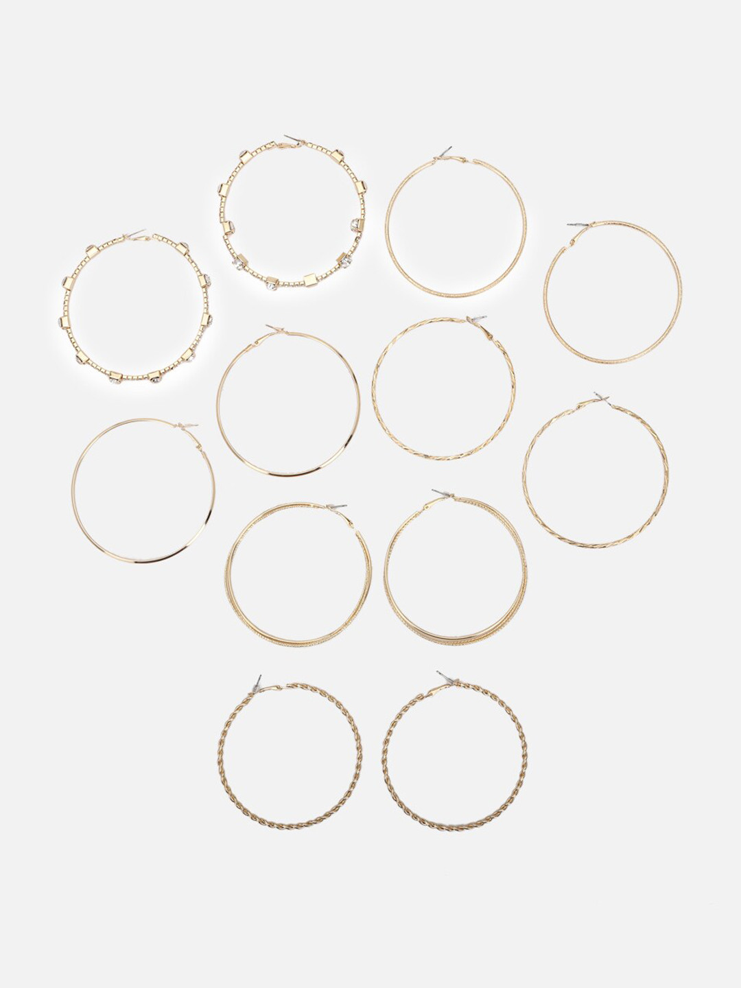 

FOREVER 21 Gold-Toned Contemporary Studs Earrings