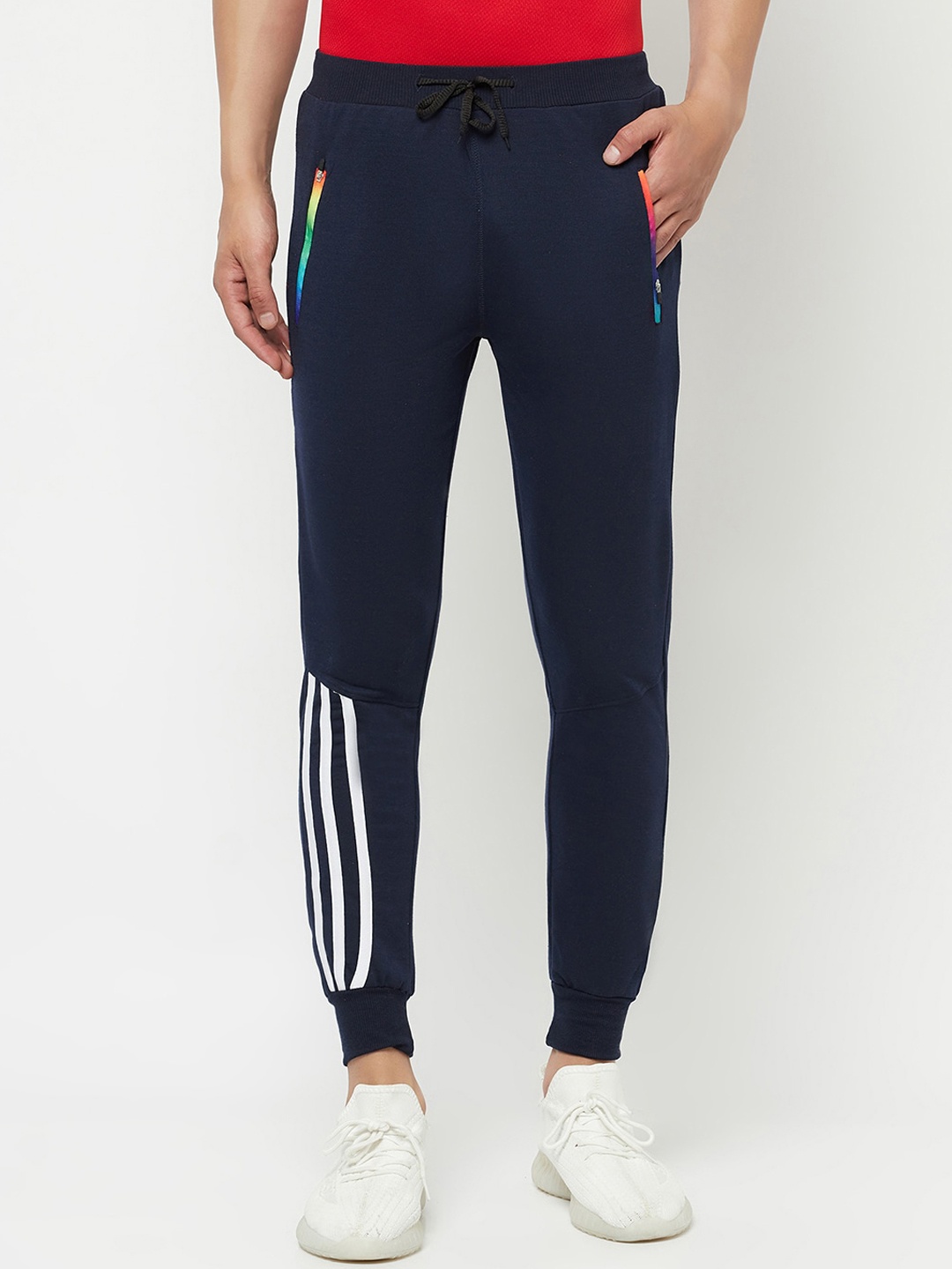 

ELEGANCE Men Navy Blue Solid Track Pants