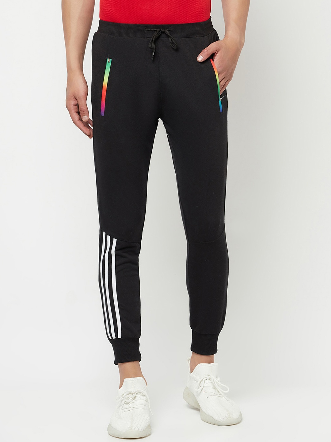 

ELEGANCE Men Black Solid Joggers