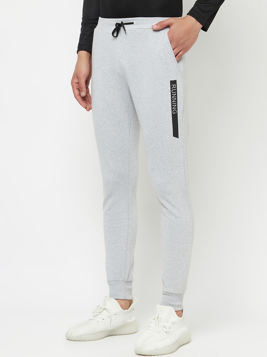 

ELEGANCE Men Grey Solid Joggers