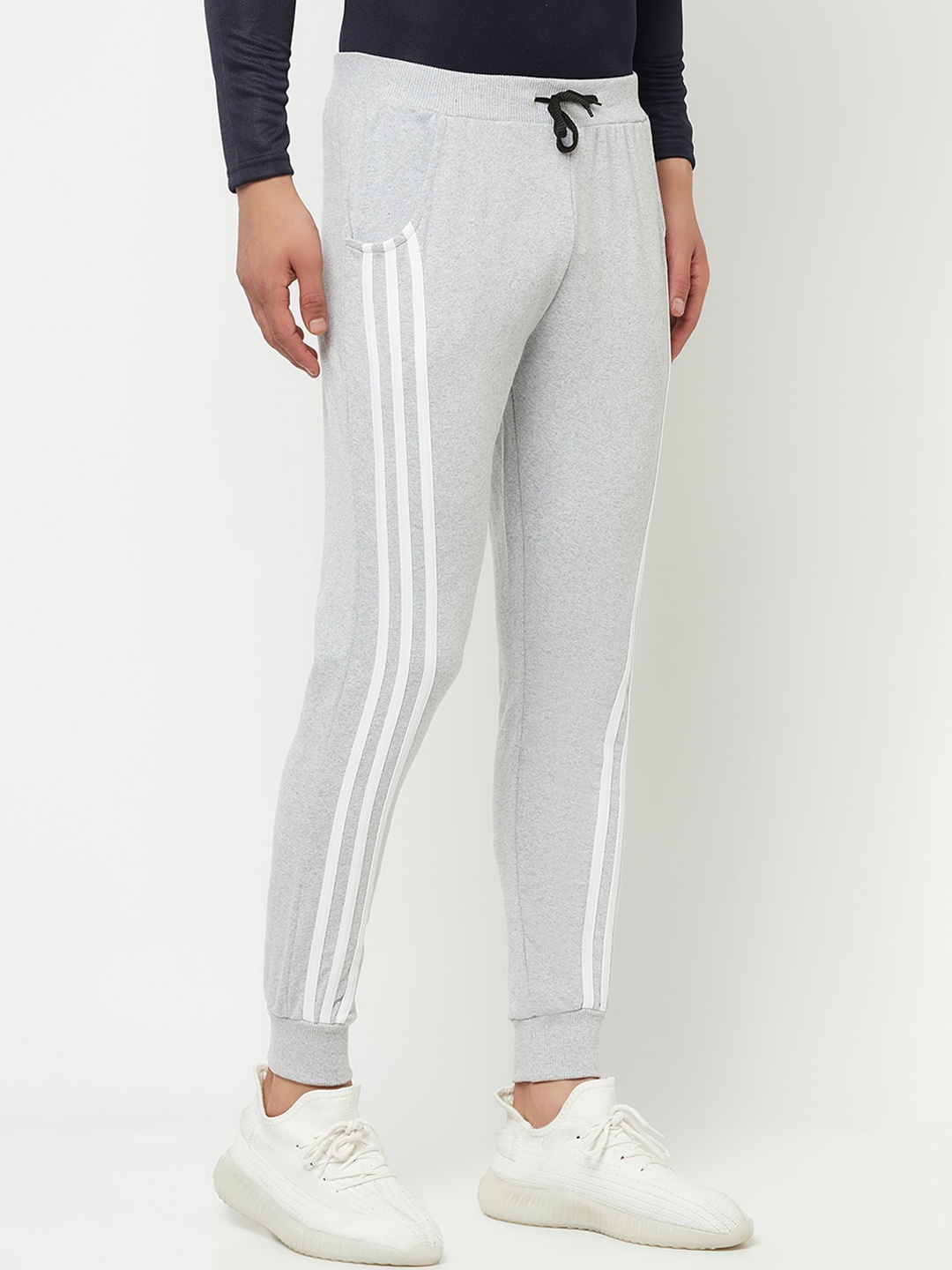 

ELEGANCE Men Grey Solid Track Pants