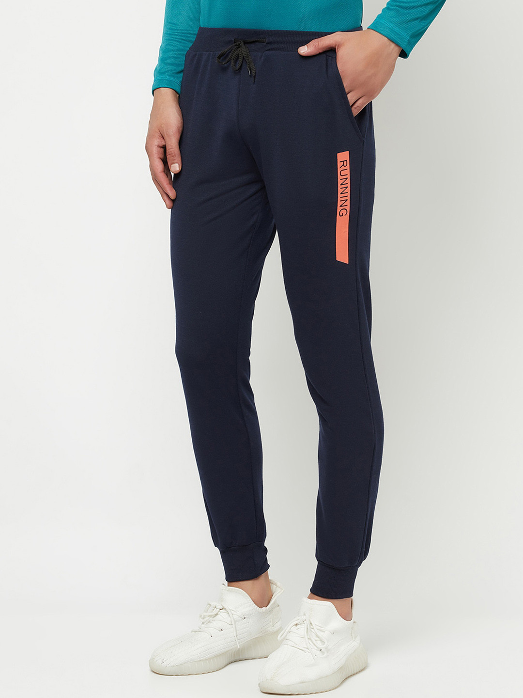 

ELEGANCE Men Navy Blue Solid Joggers