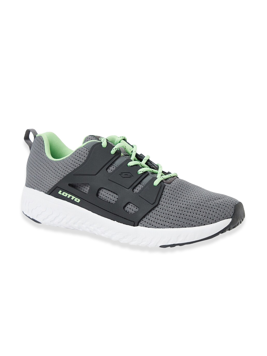 

Lotto Men Grey Melange Mesh Running Non-Marking Shoes