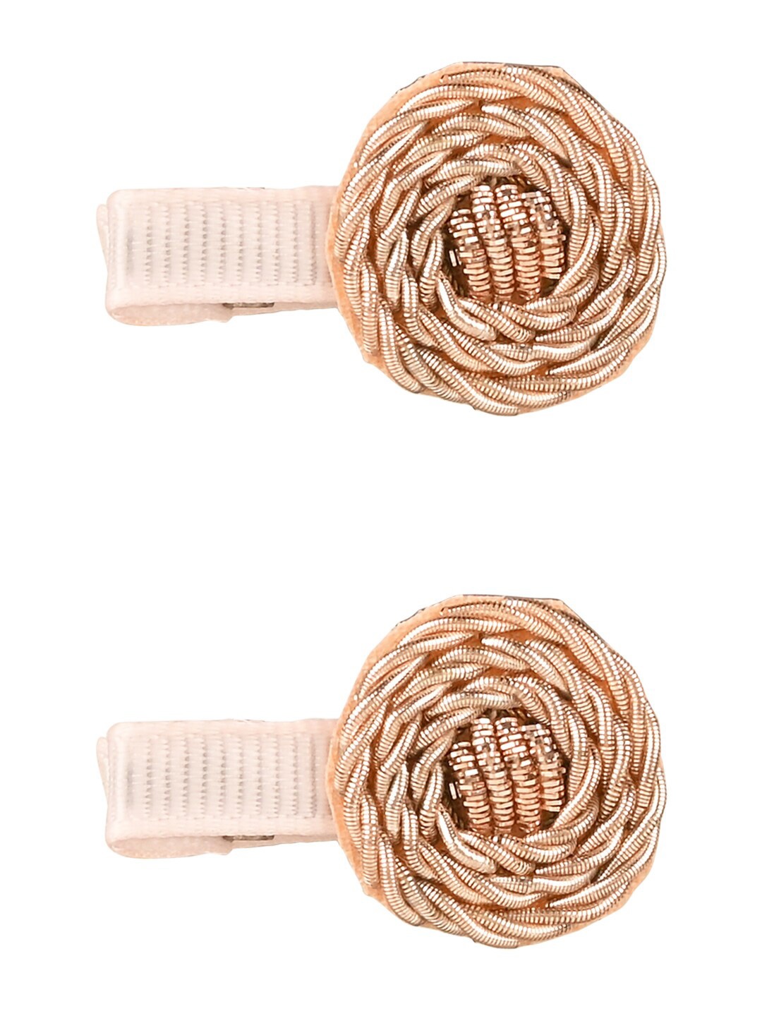 

Aye Candy Girls Gold-Toned & Pink Embellished Alligator Hair Clip