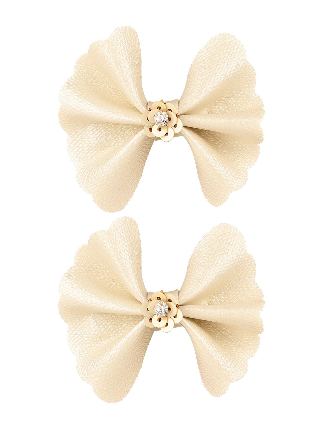 

Aye Candy Girls Cream-Coloured Embellished Alligator Hair Clip