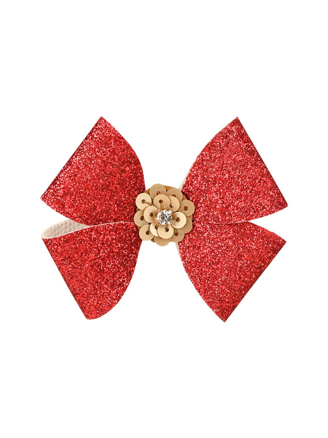 

Aye Candy Girls Red & Gold-Toned Embellished Alligator Hair Clip